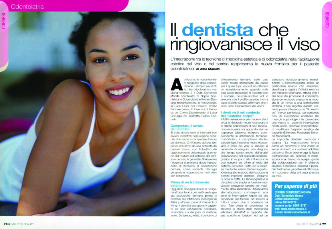 Il dentista che ringiovanisce il viso